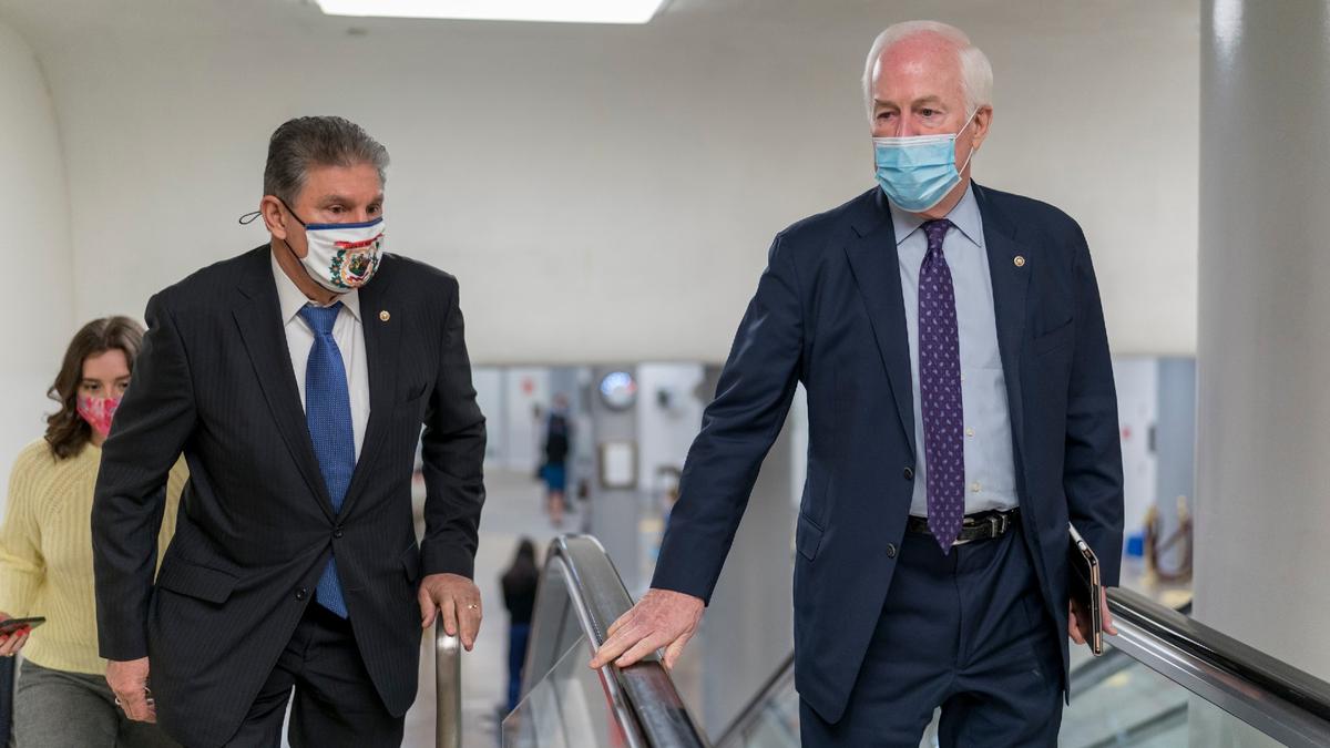 GOP Sen. Cornyn Says He Texted Manchin About Switching Parties