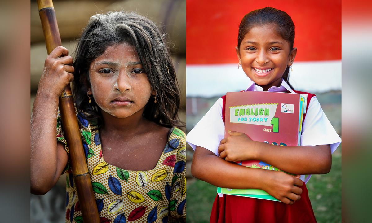 Photographer Captures Stirring Before-and-After Portraits of Former Child Laborers, Now in School