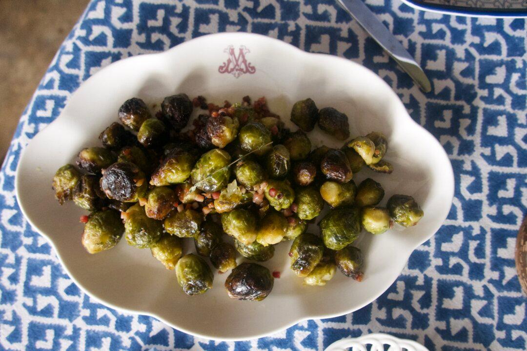 Roasted Brussels Sprouts With Pancetta