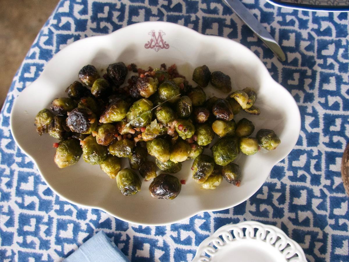 Roasted Brussels Sprouts With Pancetta