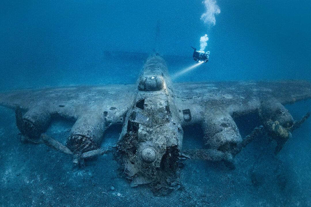 Diver Captures Stunning Photos of WWII ‘Flying Fortress’ Wreck on the Ocean Floor off Coast of Croatia