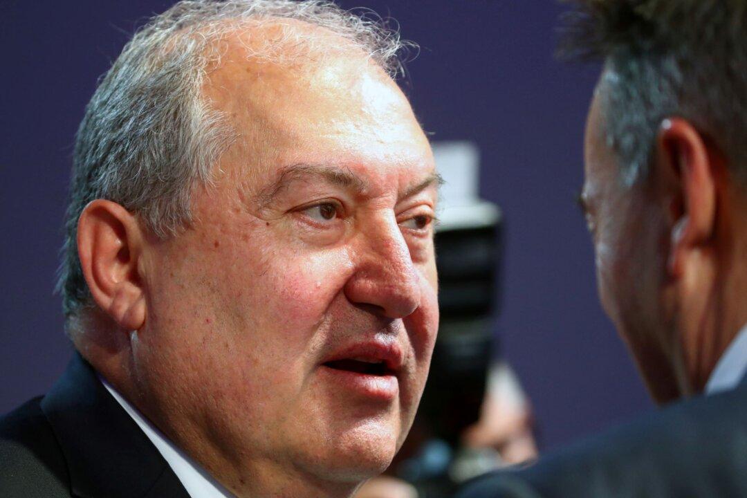 Armenian President’s Office Says He’s Back at Work After Medical Checkup