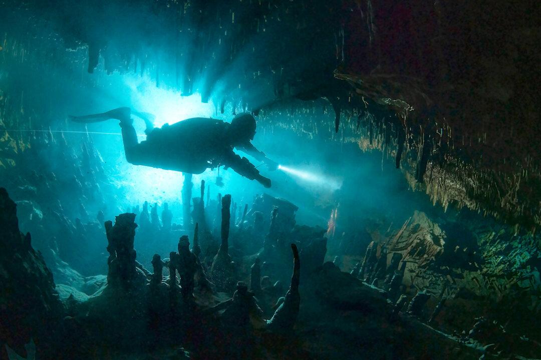 Photographer Captures Otherworldly Mayan Underwater Caves Formed Millions of Years Ago