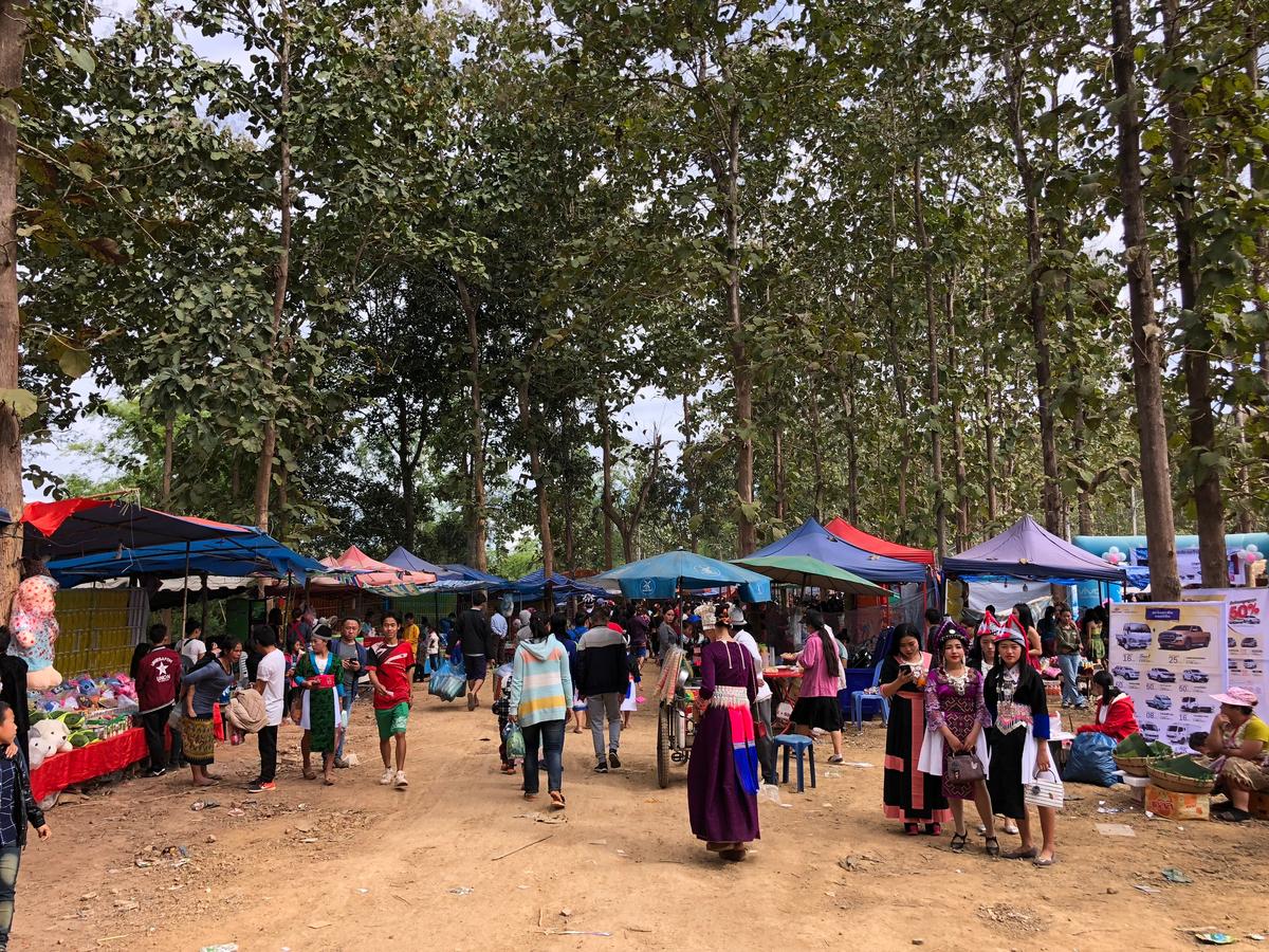 The New Year celebration takes place just outside of the city of Luang Prabang, Laos. (Tim Johnson)
