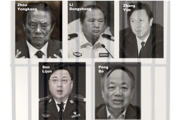 Five sacked "610 Office" directors/deputy directors. (The Epoch Times)