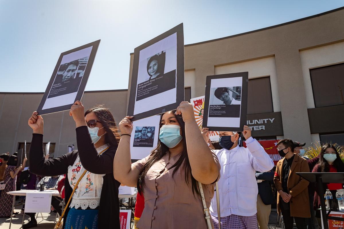Burmese Americans Protest Military Coup With California Rally