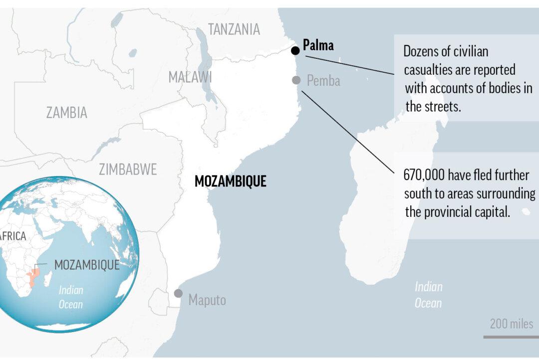 Rebels Besiege Town in Northern Mozambique for 5th Day; Dozens Killed