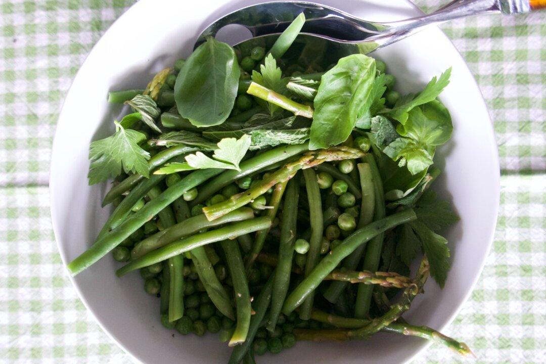Spring Salad of Asparagus, Peas, and Haricots Verts