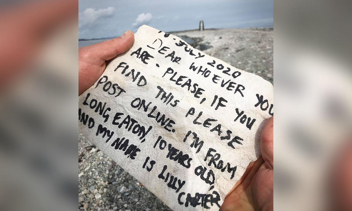 Little Girl in UK Throws Message in a Bottle into the Sea and It Gets Returned From Finder in Norway