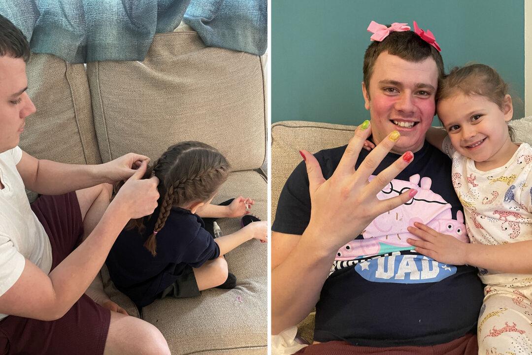 Man Hailed As ‘World’s Best Dad’ After He Learned to Style Hair to Play With His Daughter