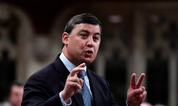 Conservative MP Michael Chong rises during question period in the House of Commons on Oct. 5, 2018. (Justin Tang/The Canadian Press)