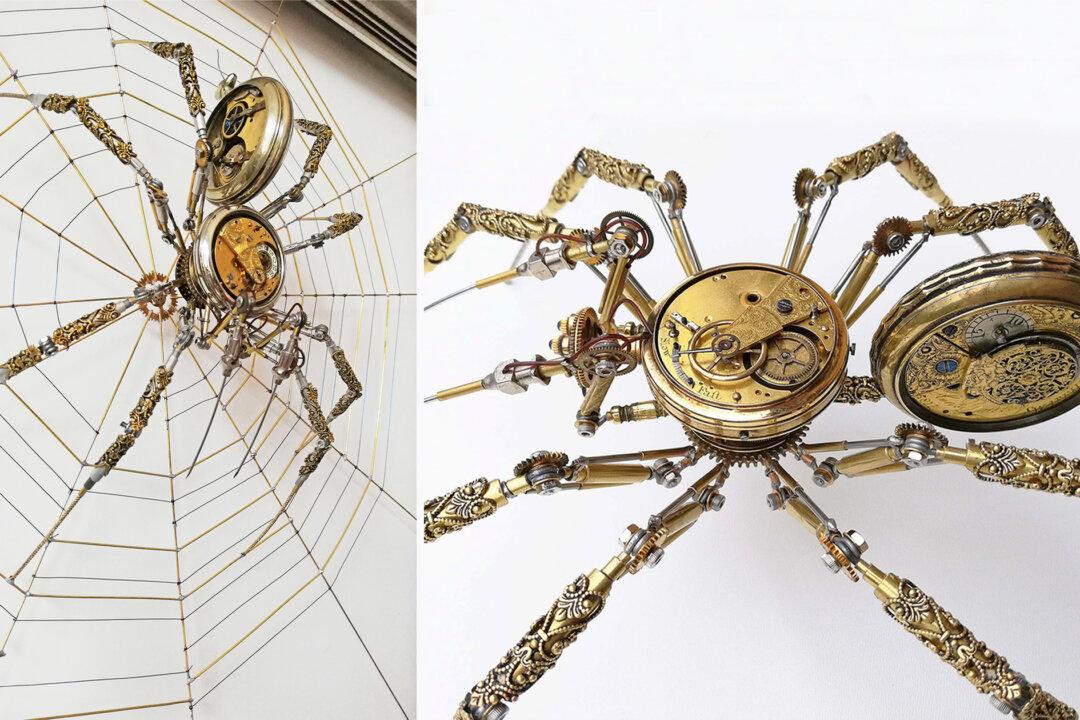 Hungarian Artist Creates Clockwork Spiders From Pocket Watch Parts for ‘Metal Menagerie’