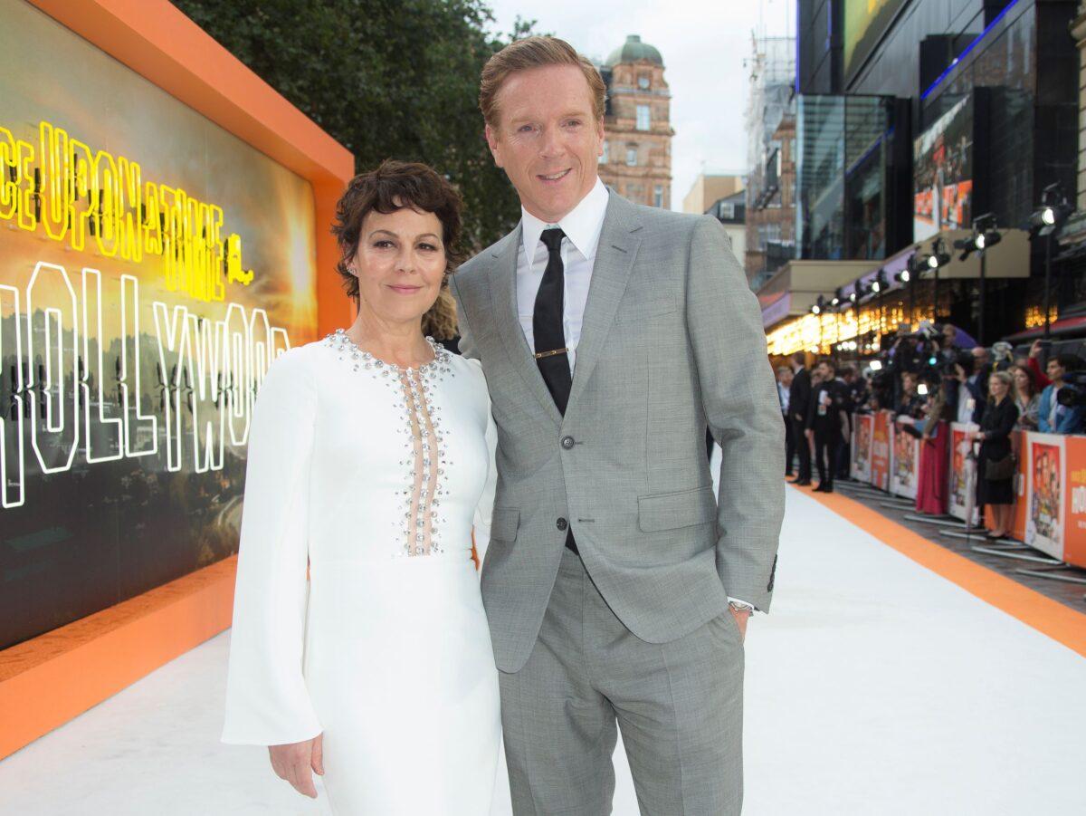 Actors Helen McCrory, left, and Damian Lewis appear at the premiere of "Once Upon A Time in Hollywood," in London on July 30, 2019. (Joel C Ryan/Invision/AP, File)