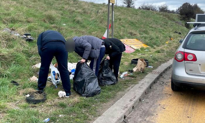 Police Escort Fly-Tippers 5 Miles Back to Piles of Rubbish, Make Them Pick It Up