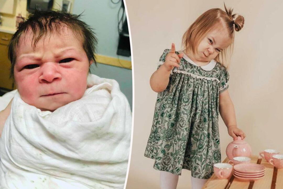 Mom Gives Birth to Angry-Faced Baby, Thankful She is Healthy After Oligohydramnios Diagnosis