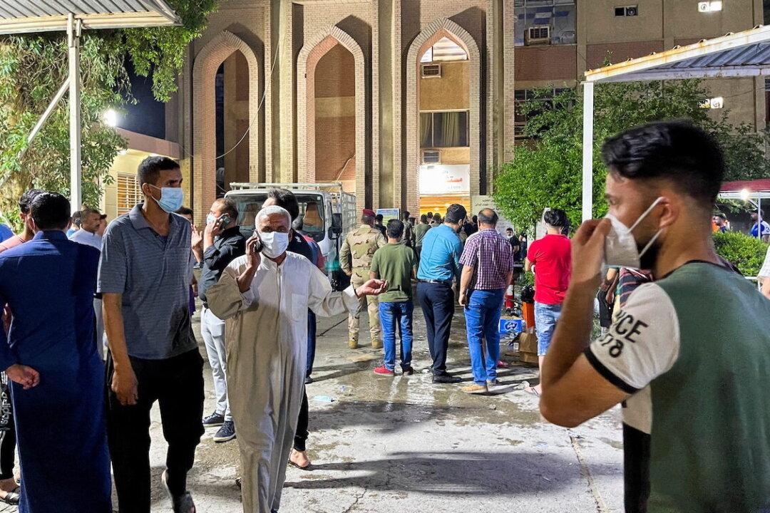 Fire From Oxygen Tank Blast in Baghdad COVID-19 Hospital Kills 82