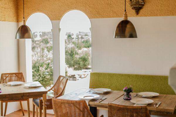 Cas Gasi's hotel restaurant looks out onto the great outdoors. (Courtesy of Cas Gasi)