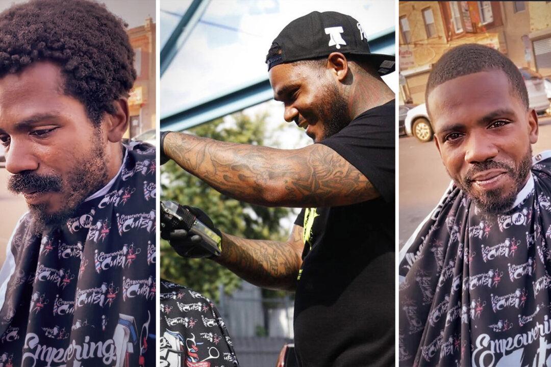 VIDEO: Philly Barber Gives Free Haircut to Homeless Veteran–and His Smile at the End Is Amazing