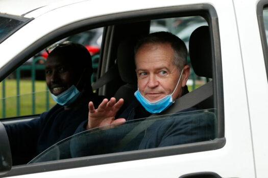 Former leader of the Opposition and leader of the Australian Labor Party and member of parliament for Maribyrnong Bill Shorten in Melbourne, Australia on July 06, 2020 (Darrian Traynor/Getty Images)