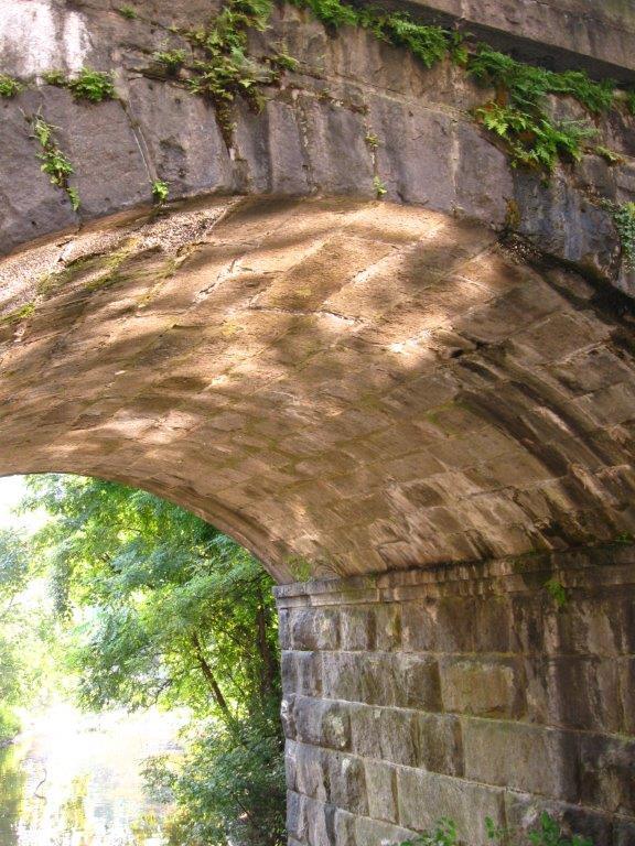 The Oliver Viaduct, across Tiber Creek, in Ellicott City, Md. This was the first terminus of the B&O. (Bob Kirchman)