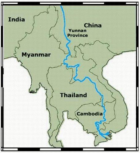 Map of Mekong River. (Wikimedia Commons)