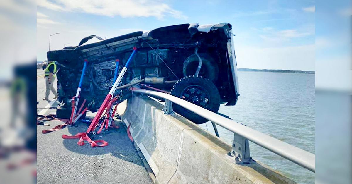 Toddler Thrown From Truck Into Bay in Crash—Then Heroic Bystander Leaps In, Saves Her Life