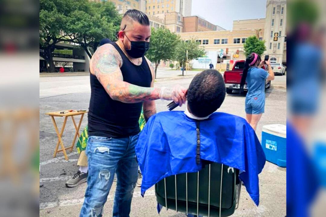 Brother Barbers Cut Hair for the Homeless, Veterans, Credit Success to Single Mom Who Raised Them