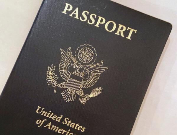 A U.S. passport cover. (AP Photo/Eileen Putman)