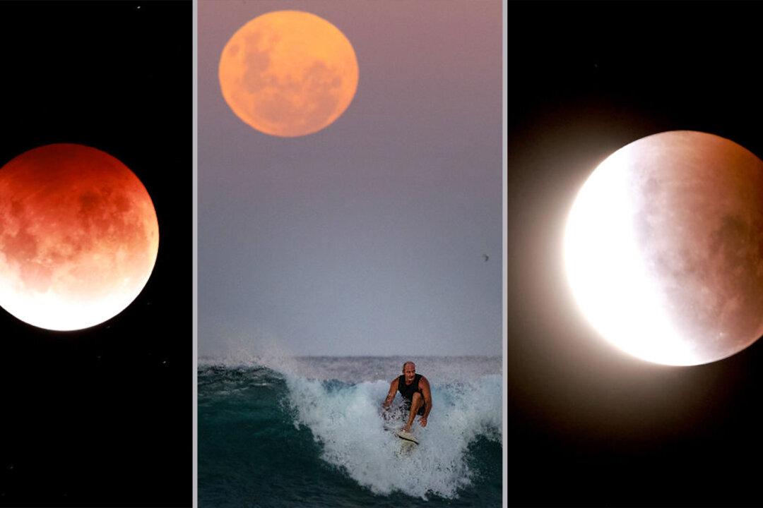 Unreal Photos Show ‘Super Blood Moon’ During Total Lunar Eclipse Across the Pacific