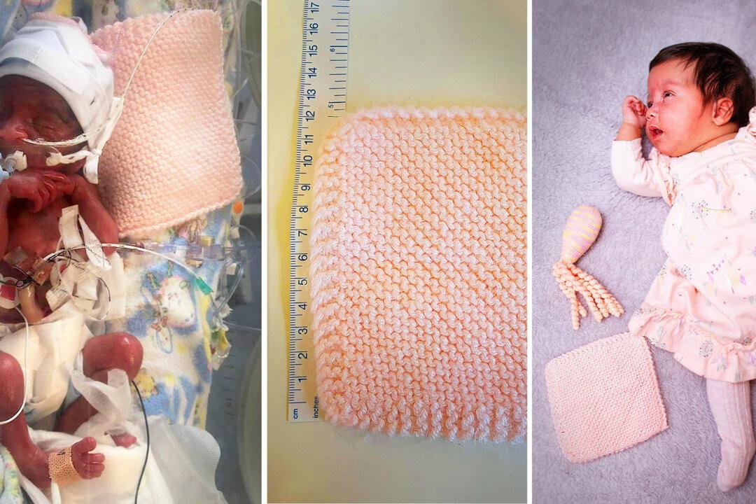 Mom Shares Startling Before and After Photos of Preemie With Favorite Blankie—Now Thriving