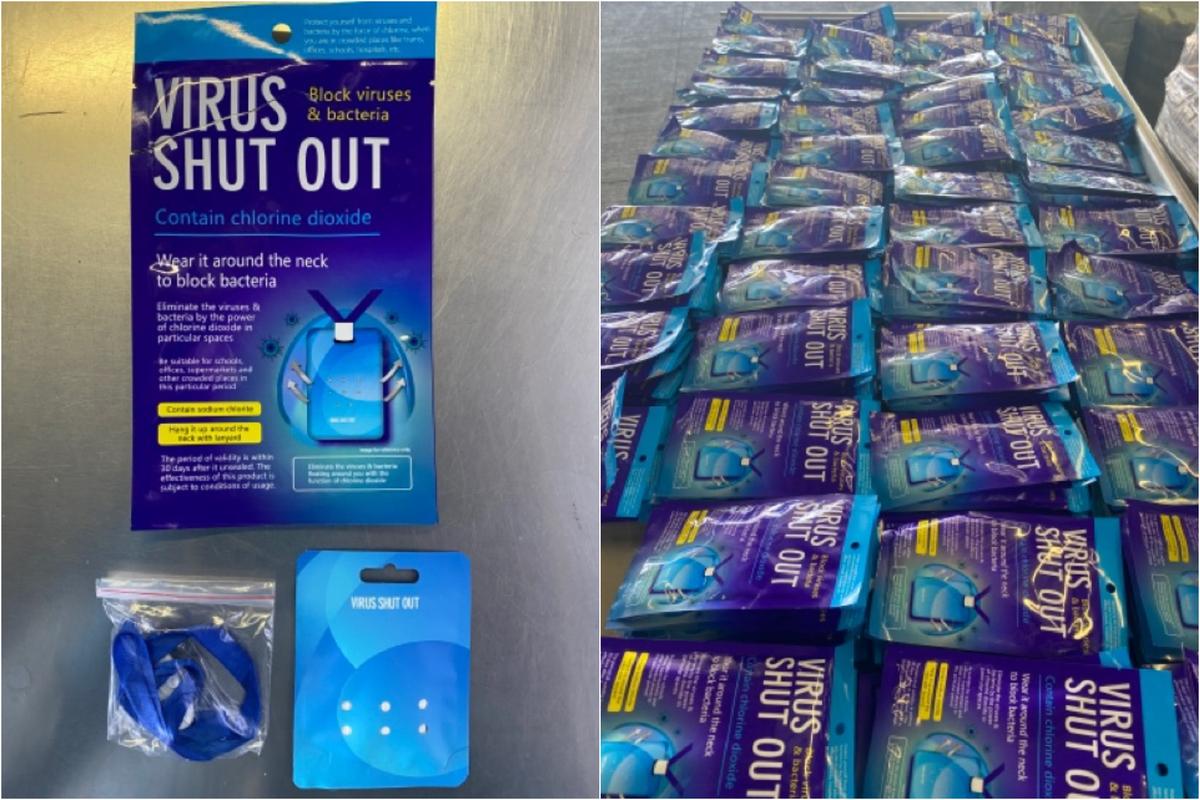 Border Officers Seize 30,000 ‘Made-in-China’ Necklaces Claiming to Provide Protection From COVID-19