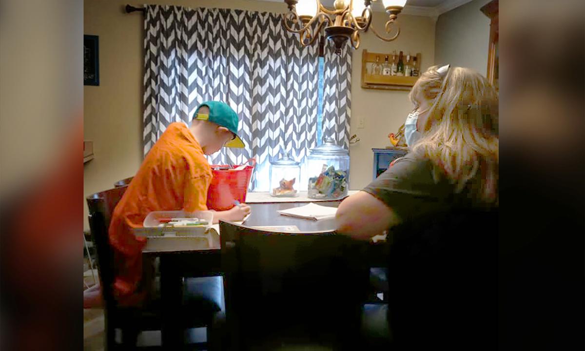 2nd-Grader Battling Cancer at Home Keeps Up in Class—Thanks to Teacher Who Visits Him Every Day