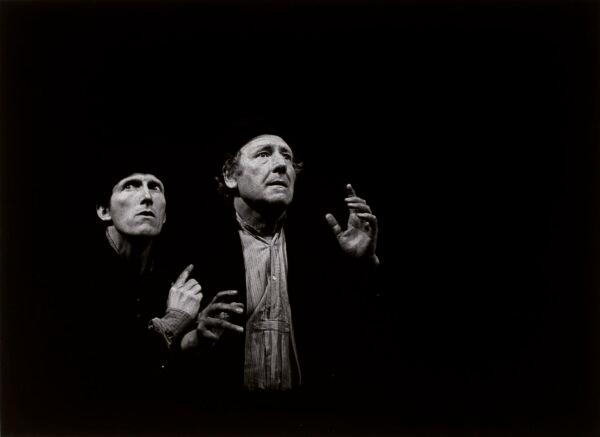 Samuel Beckett’s “Waiting for Godot.” This 1978 Avignon Festival production was directed by Otomar Krejca and starred Rufus (L) as Estragon and Georges Wilson as Vladimir. (Fernand Michaud/CCO)