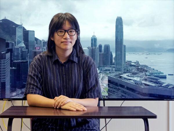 Chow Hang Tung, Vice Chairperson of the Hong Kong Alliance in Support of the Democratic Patriotic Movements of China, poses after an interview in Hong Kong, on May 24, 2021. (Vincent Yu/AP Photo)