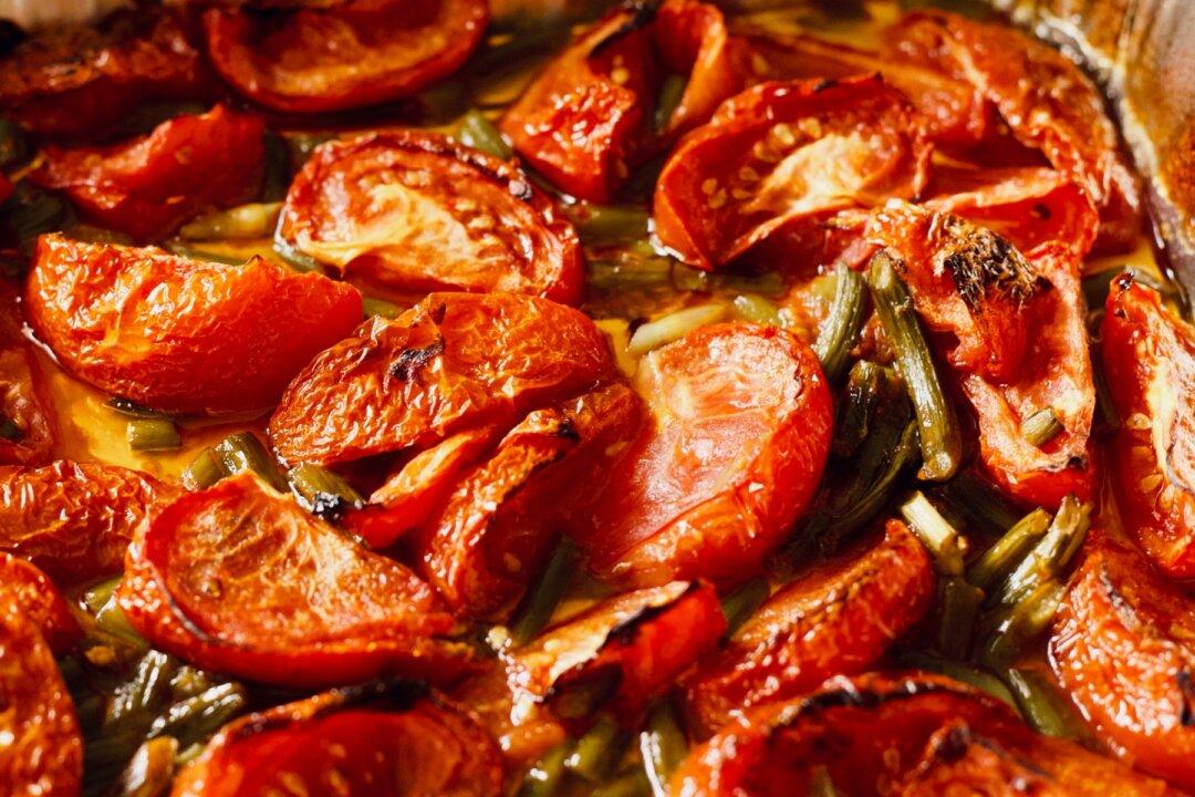 Garlic Scapes Add Punch to Roasted Tomatoes