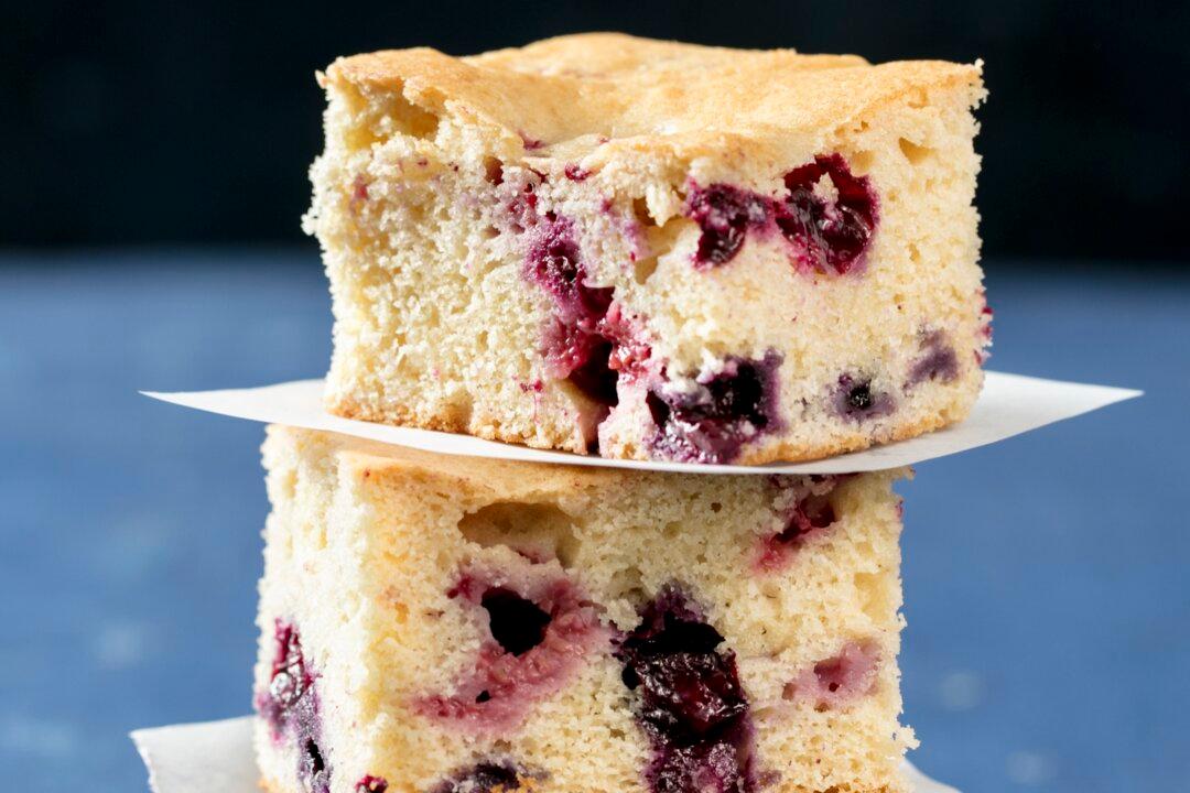 Berries Give This Snack Cake a Bright Pop of Color and Fresh Flavor