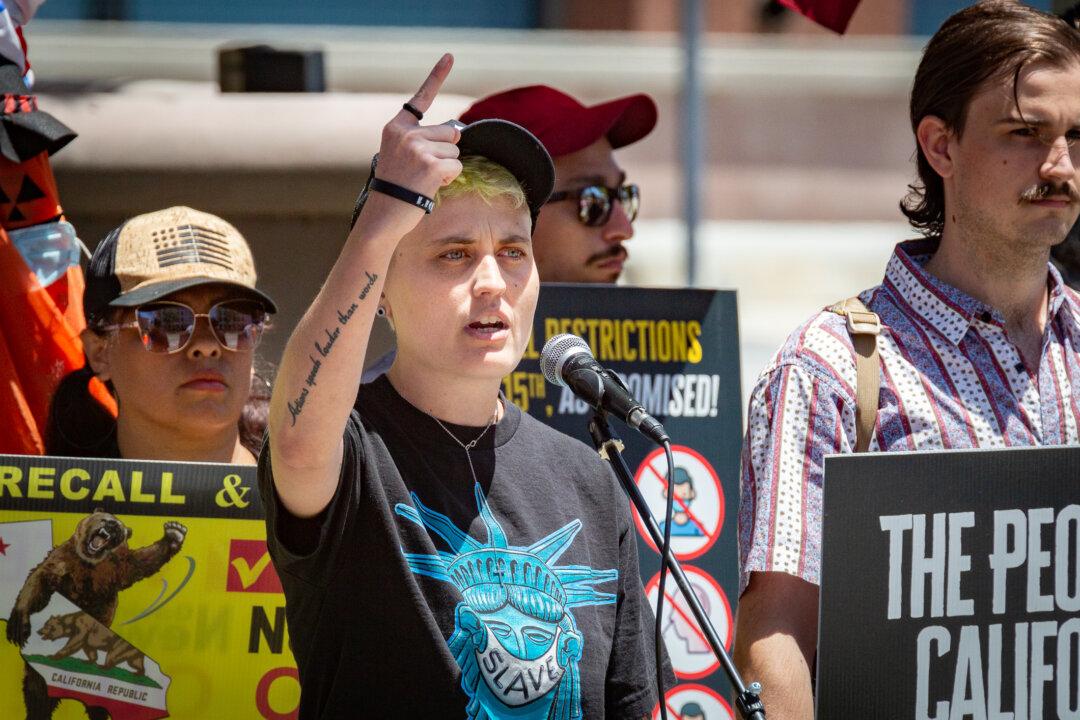 Protestors Outside of Cal-OSHA Fight for Consistency in Mask Guidelines