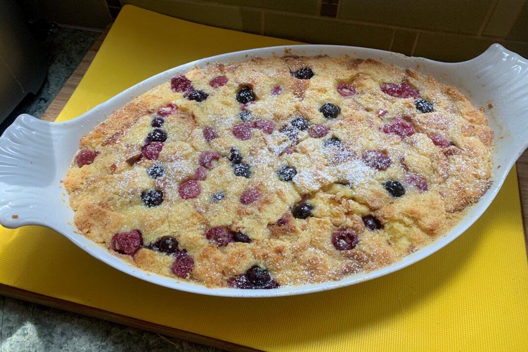 A Patriotic Bread Pudding to Celebrate Fourth of July