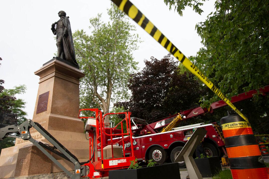John A. Macdonald Statue Removed From Ontario’s Kingston City Park