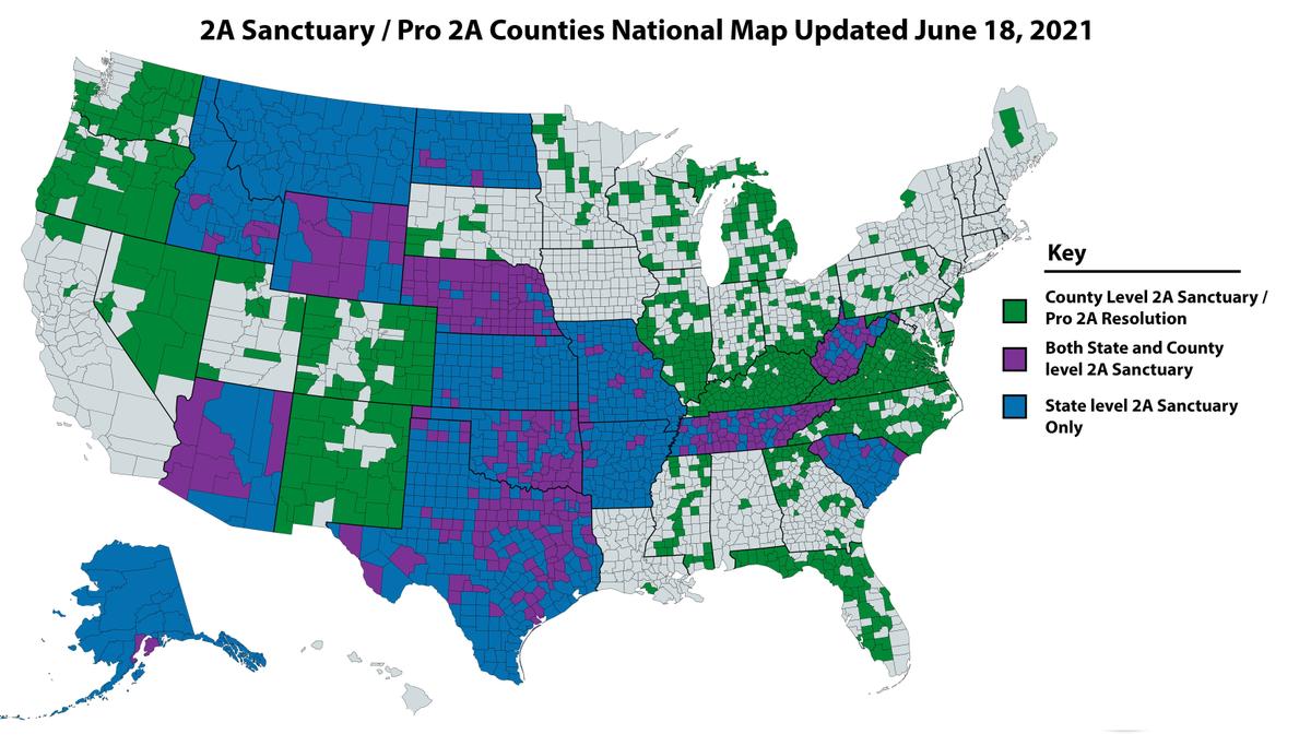 Gun Sanctuary Movement Erupts: 61 Percent of US Counties Now ‘Second Amendment Sanctuaries’