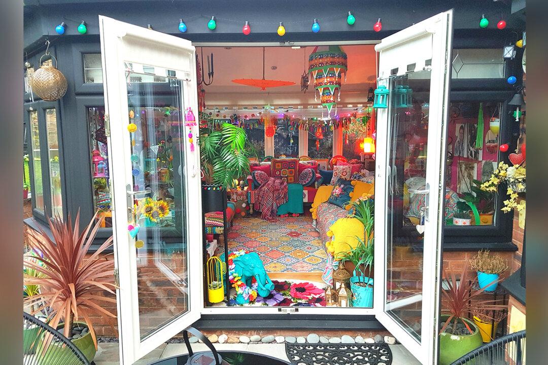 Mom Transforms Plain New House Into Multicolored Home With Bold Paint and Vintage Items