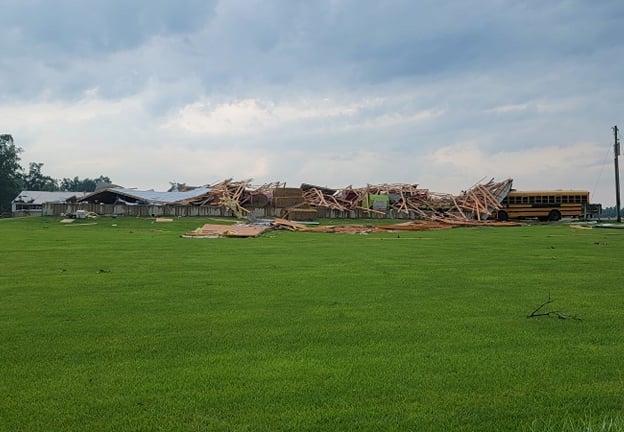 Damage caused by the storm that hit Jay County, Indiana, on June 15. (Courtesy of <a href="https://www.facebook.com/JayCountySheriffsOffice/">Jay County Sheriff's Office</a>)