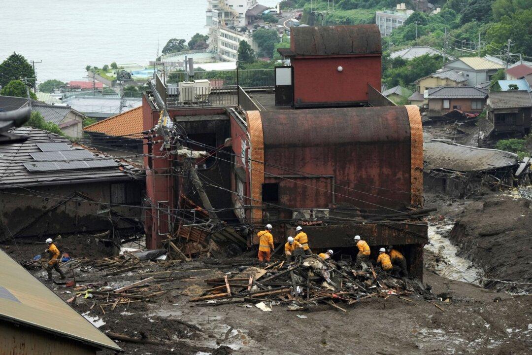 Japan Searches for Dozens Missing in Mudslide; 4 Dead