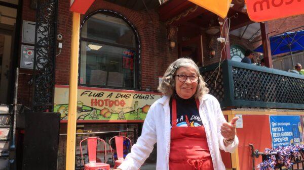 Rosemary Giarratano outside Flub A Dub Chub's. (Kevin Revolinski)