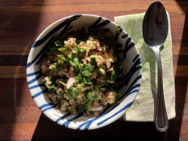 Try the tomato juice trick with your favorite tabbouleh recipe—or this one, if you don't have your own. (Ari LeVaux)