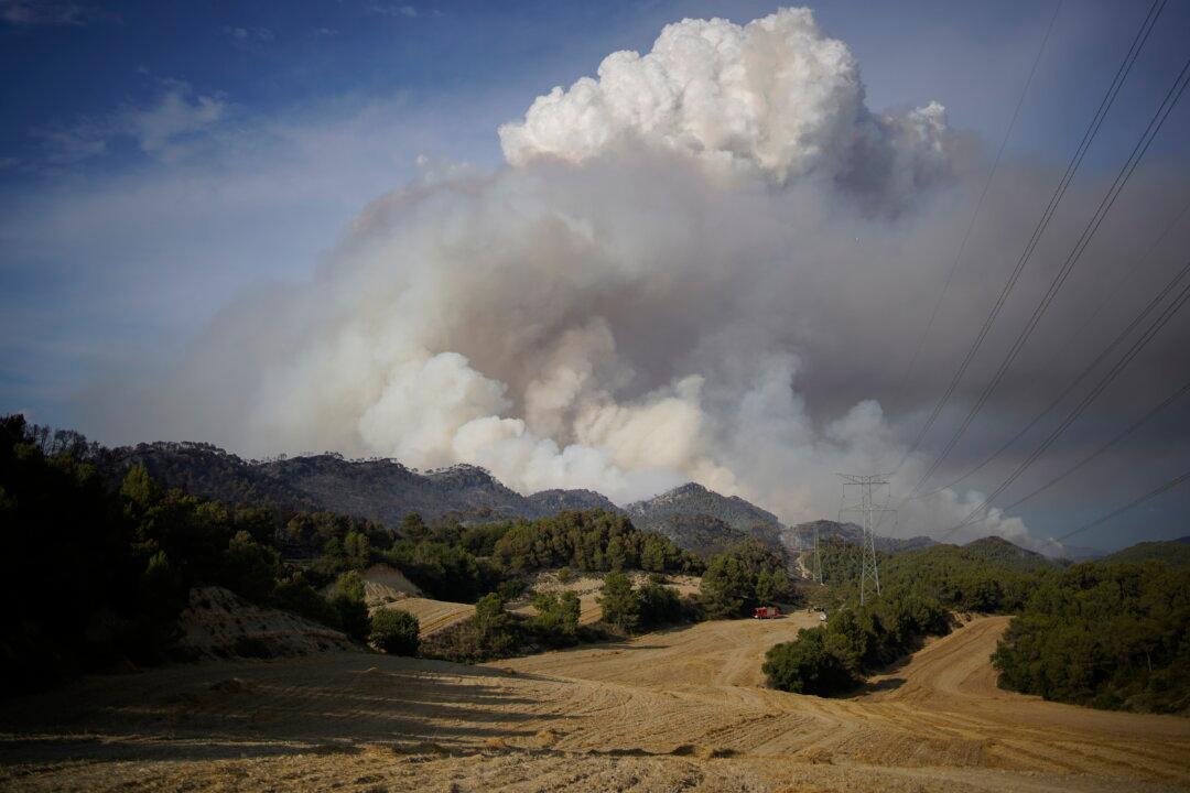 Wildfire Burns in Northeast Spain, Summer Camp Evacuated