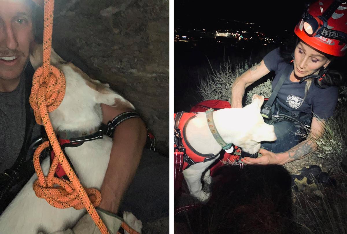 Left: (Courtesy of Eli McNees/<a href="https://www.facebook.com/woodriverfirerescue">Wood River Fire & Rescue</a> and Lara McLean/Ketchum Fire Department); Right: (Courtesy of Eli McNees/<a href="https://www.facebook.com/woodriverfirerescue">Wood River Fire & Rescue</a>)