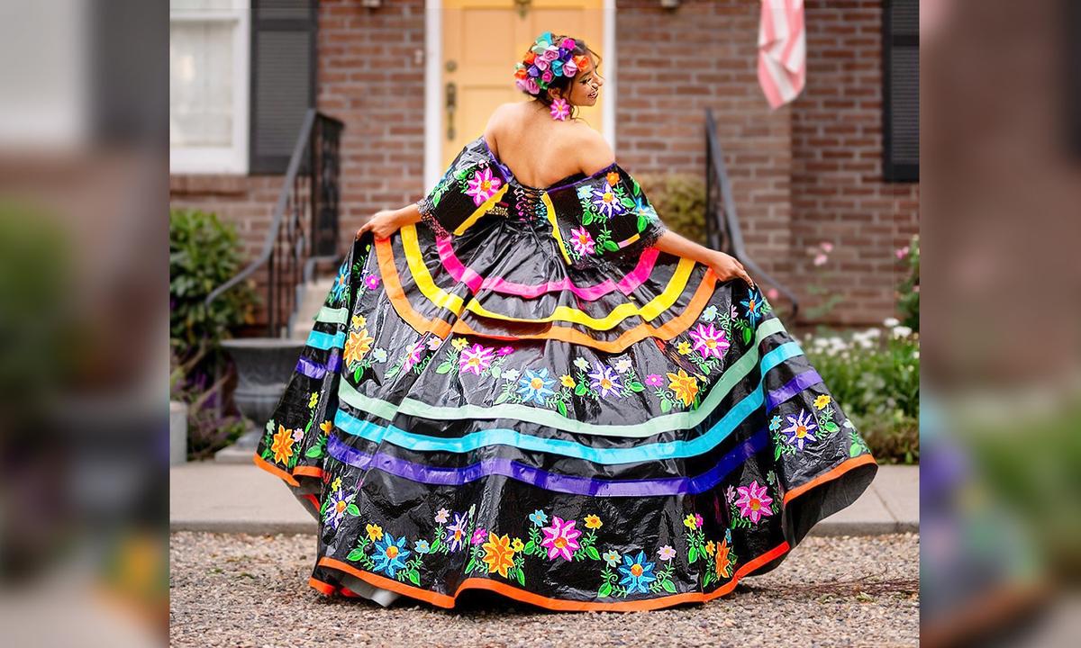 Creative Sunnyside Teen Makes Prom Dress out of Duct Tape, Wins $10,000 Duck Brand Scholarship