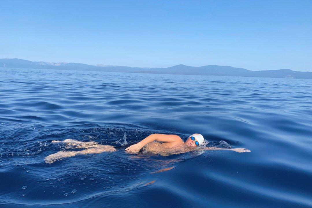 14-Year-Old Becomes Youngest to Swim Length of Lake Tahoe