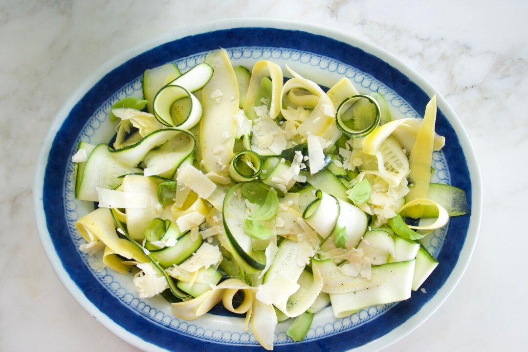Raw Summer Squash Salad